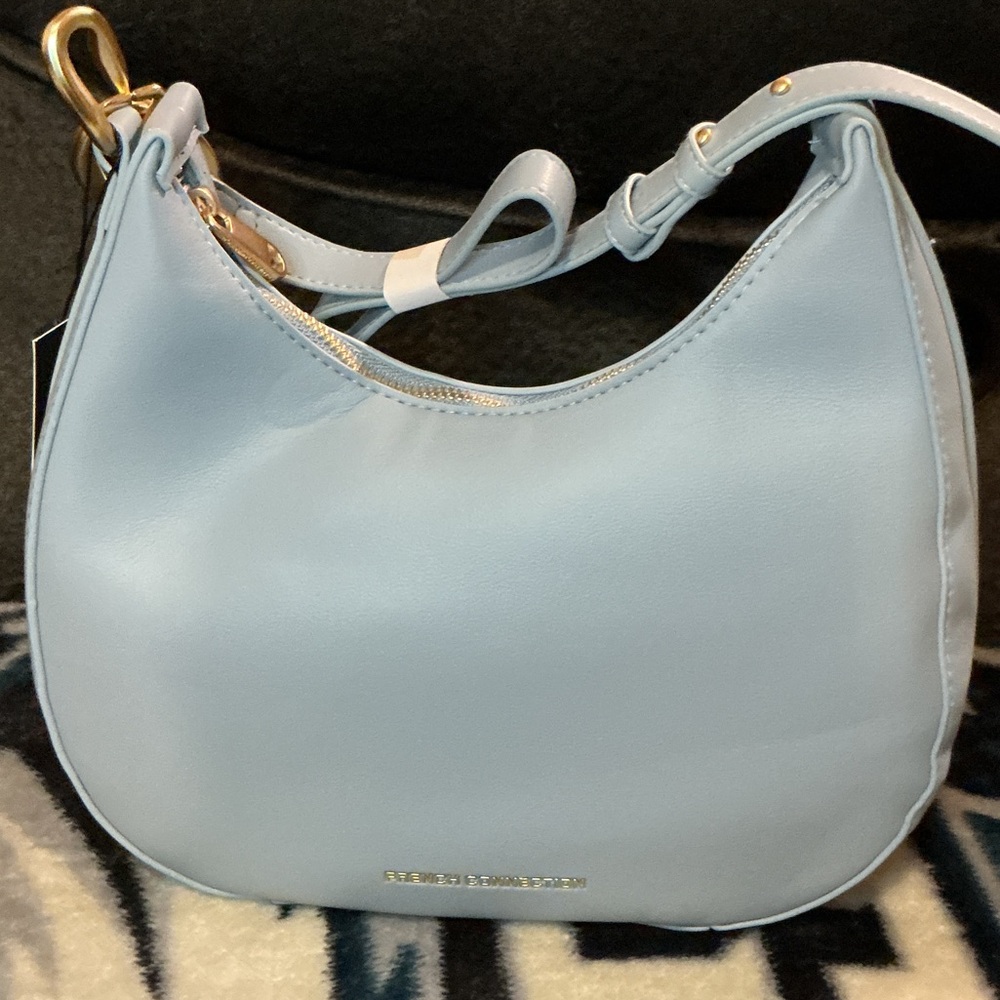 French Connection Sky Blue Shoulder Bag